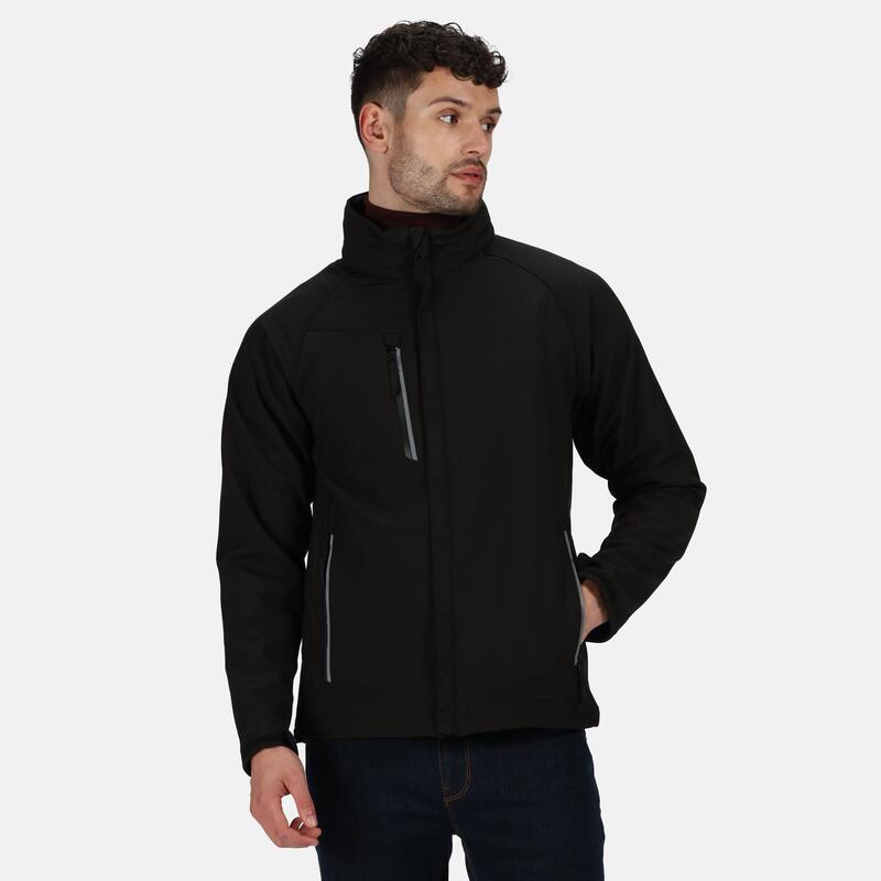 Heren Apex Soft Shell Jacket (Zwart)