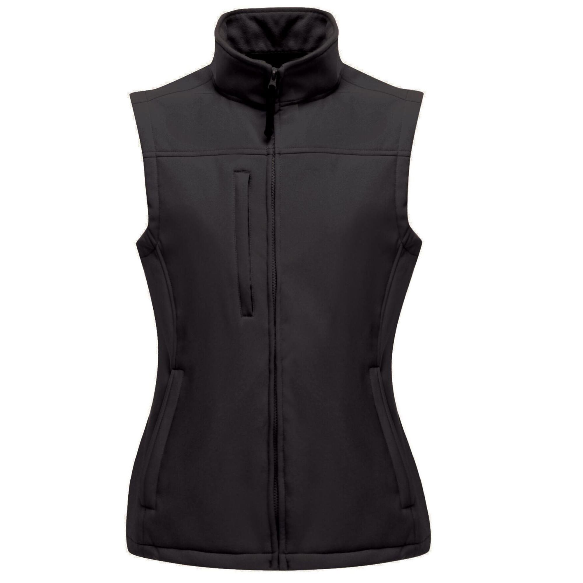 Womens/Ladies Flux Softshell Bodywarmer / Sleeveless Jacket (Water Repellent & 1/5