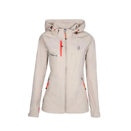 Kurtka softshell damska AULP ROSSA wodoodporna oddychająca regulowana z kapturem