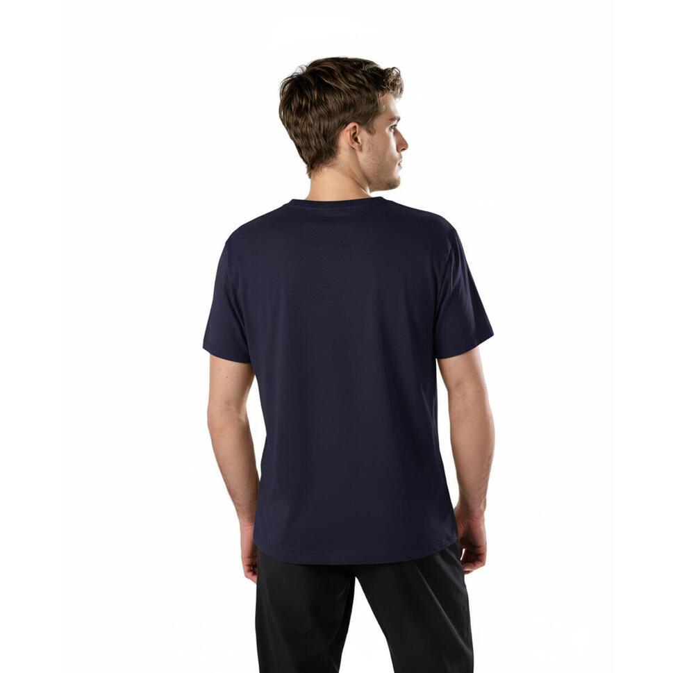 Koszulka męska AULP TICCO bawełniana z recyklingu klasyczna komfortowa