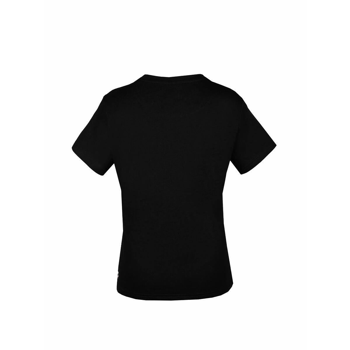 T-shirt damski dopasowany okrągły dekolt BANNE z ekologicznych materiałów 3/4
