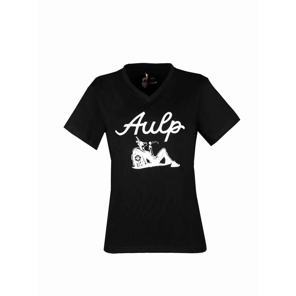 T-shirt damski dopasowany okrągły dekolt BANNE z ekologicznych materiałów 2/4