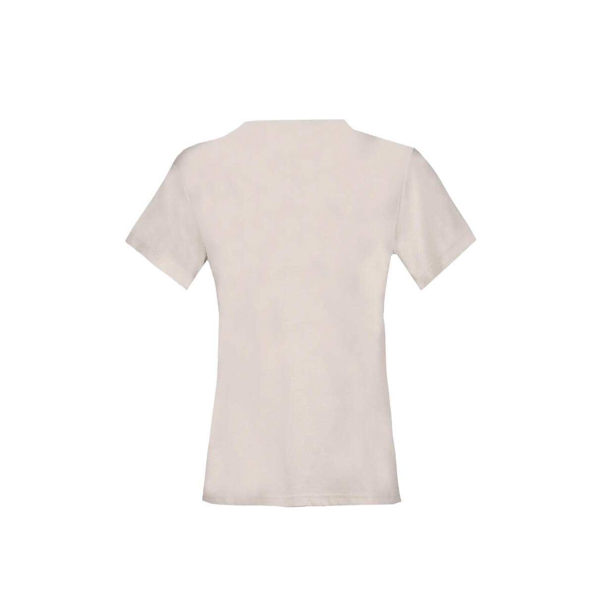 T-shirt damski dopasowany okrągły dekolt BANNE z ekologicznych materiałów