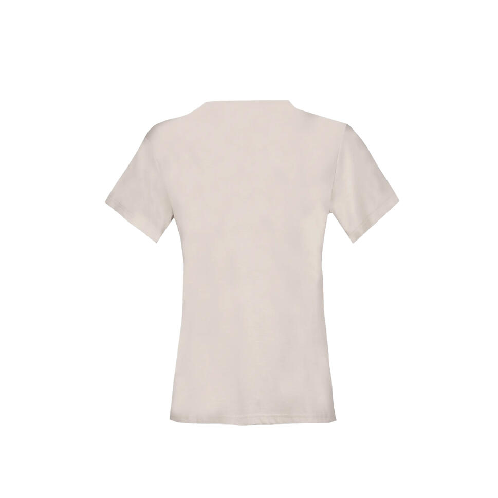 T-shirt damski dopasowany okrągły dekolt BANNE z ekologicznych materiałów