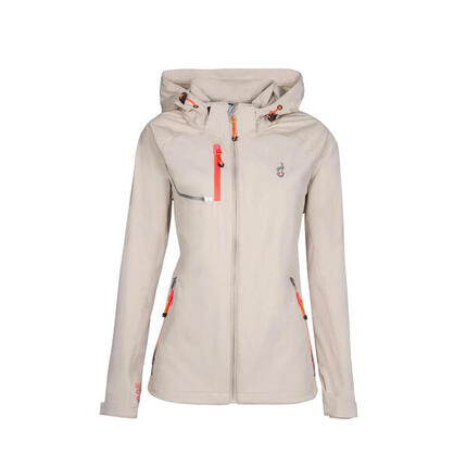 Kurtka softshell damska AULP ROSSA wodoodporna oddychająca regulowana z kapturem