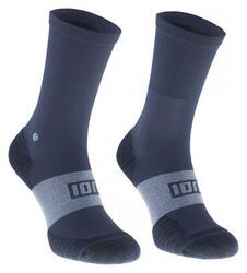 Chaussettes ION noires - compression mi-mollet pour VTT.