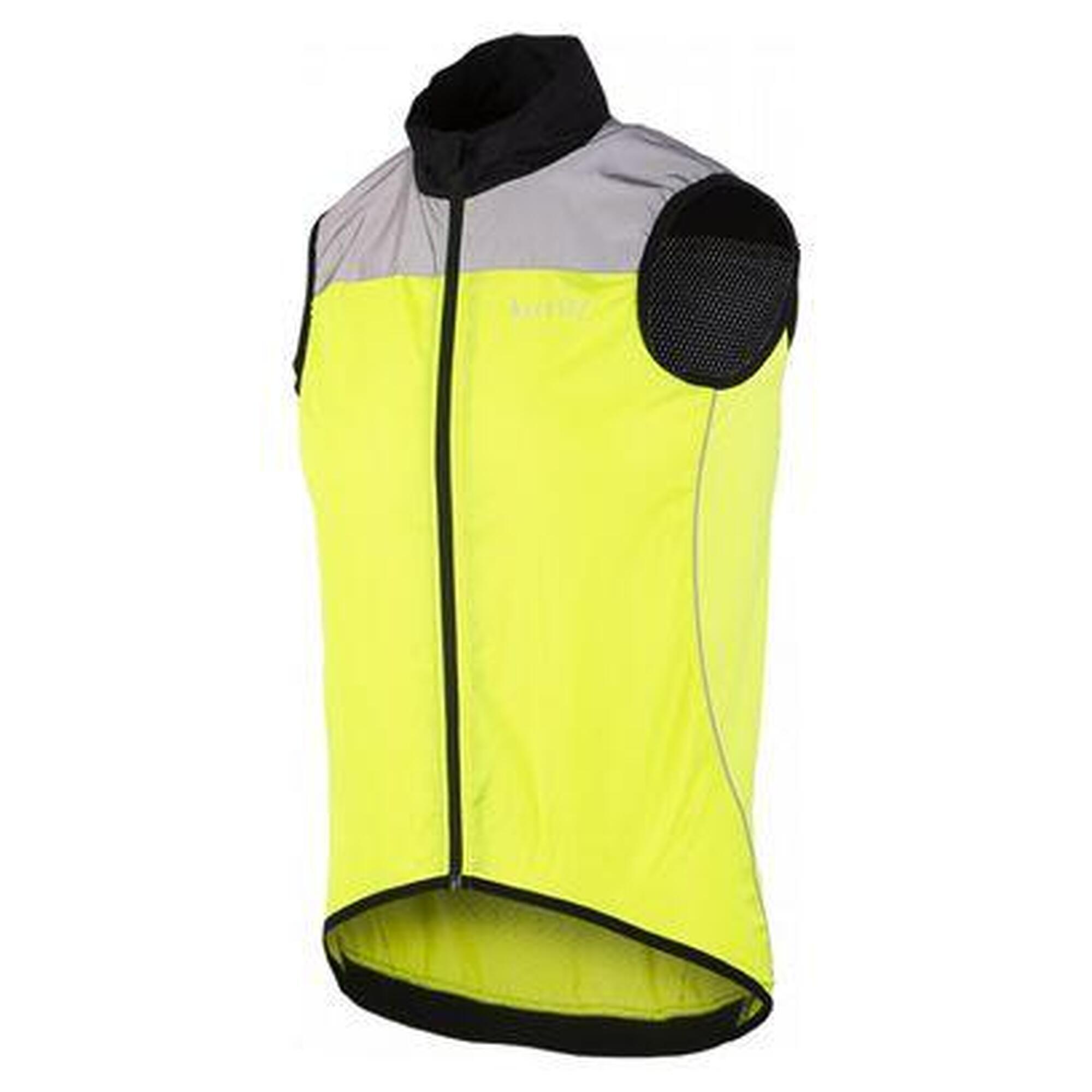 Wowow - Veste Sans Manches Réfléchissante Wowow Poggio Jaune Fluo - Gilet Signalisation - Jaune|noir - S - Decathlon