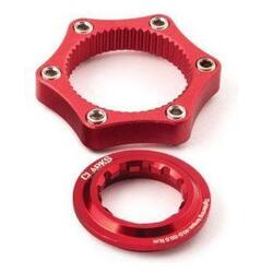 Adaptateur 6 trous pour moyeu Center Lock — rouge