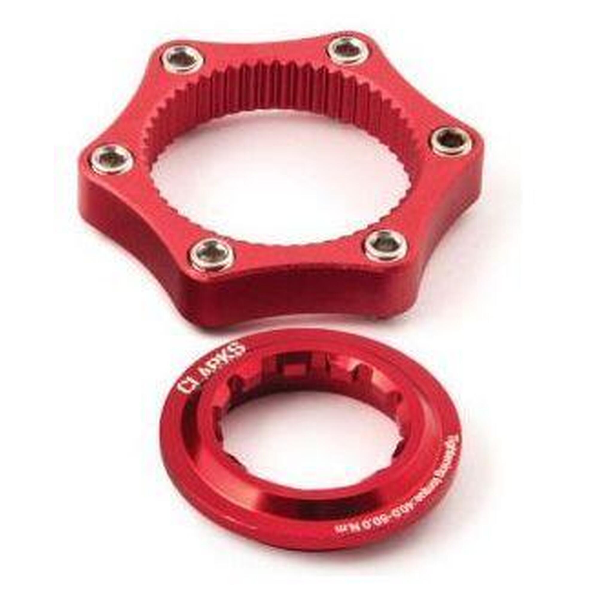 Clarks - Pièces Détachées D'Atelier Center Lock Adapter Red - Adaptateur De Freins À Disque - Rouge - Taille Unique - Decathlon