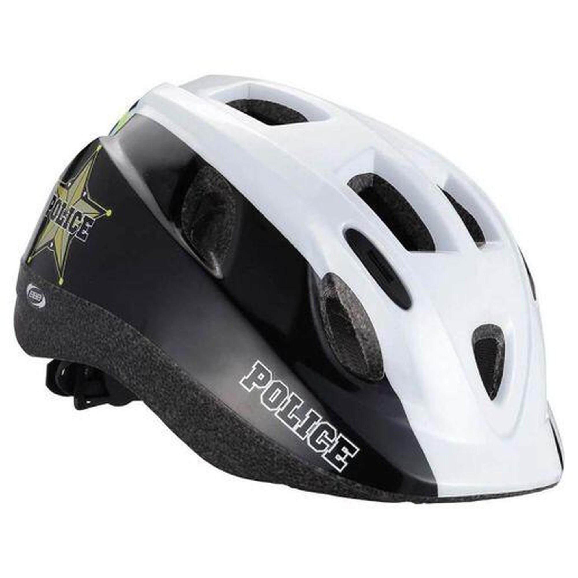 Bbb Cycling - Casque Enfant Bbb Boogy Police Noir Blanc - Casque - Noir - 40 M - Decathlon