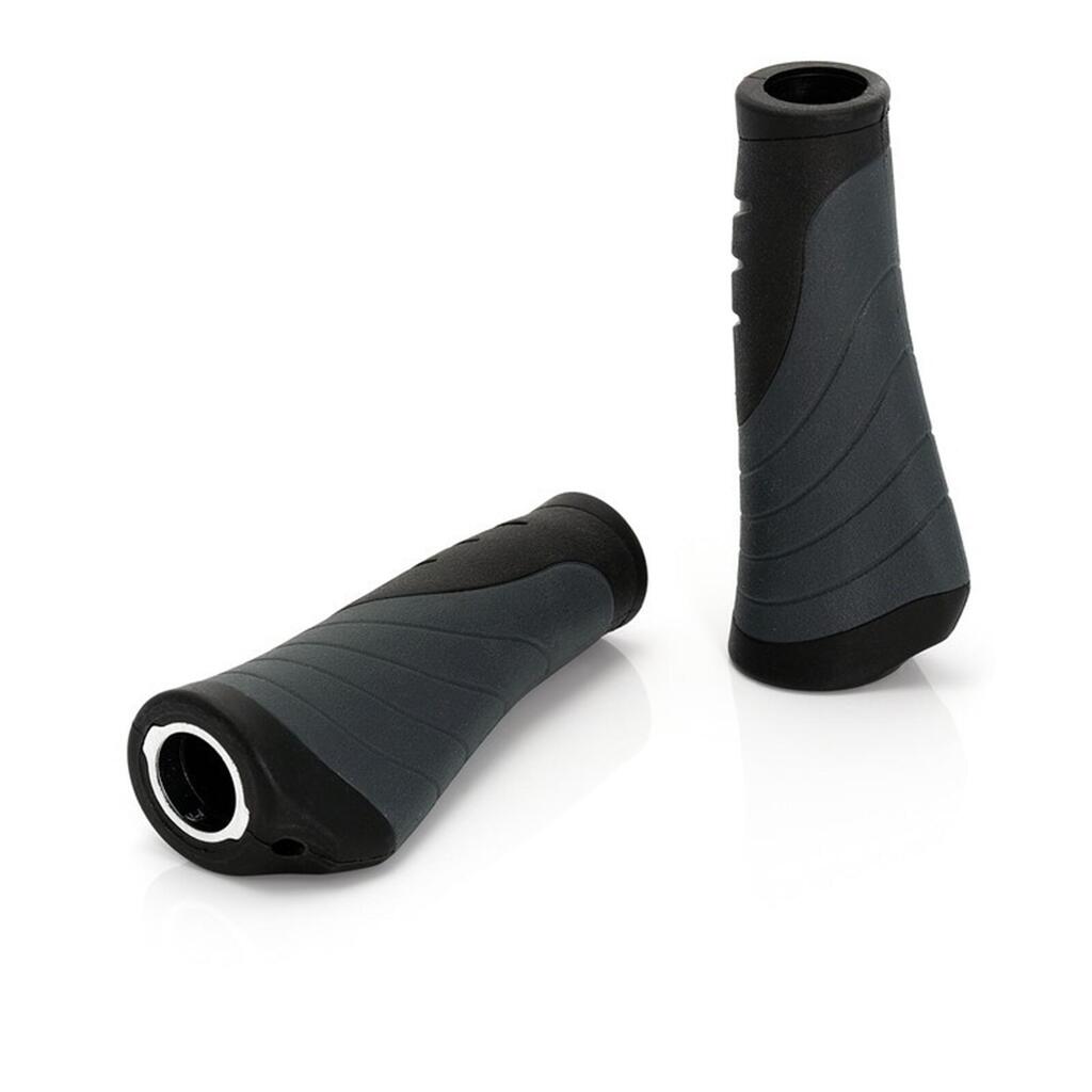 XLC GR-S04 Ergonomic Grips GR-S04 135/92mm Black Grey