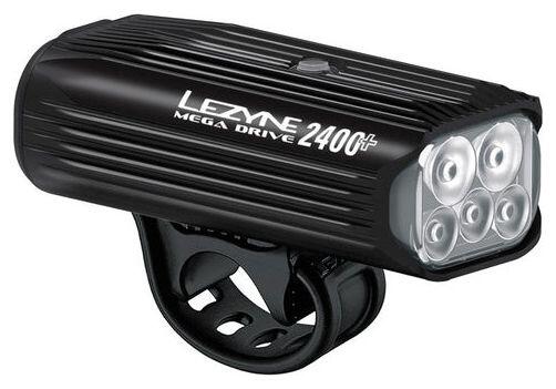 Lezyne Mega Drive 2400+ Gloss Black - lanternă frontală, 2400 lumeni