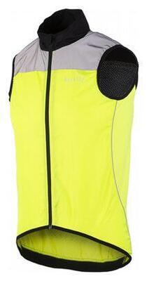 Wowow poggio reflecterende mouwloze jas neon geel