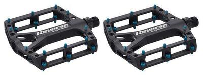 Reverse black one pedals black / light blue