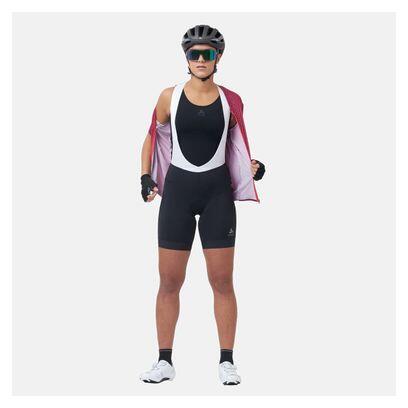 Pantaloncini con bretelle da donna Odlo Zeroweight neri / bianchi 3/5