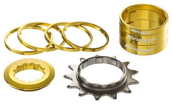 Reverse Single Speed Kit Ritzel 13T Gold