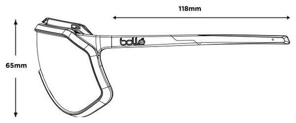Sportbrillen CHRONOSHIELD - Hoog Contrast Gepolariseerd Glas Cat 3 - Volwassen 5/7