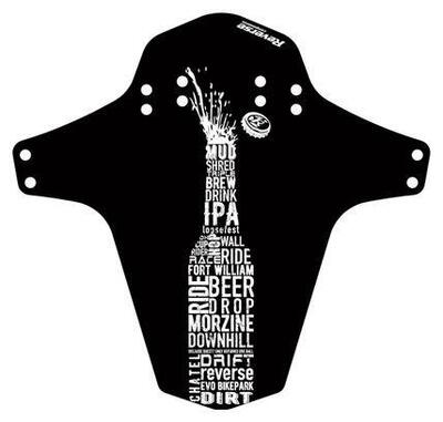 Front Fender Reverse Bottle Schwarz / Weiß