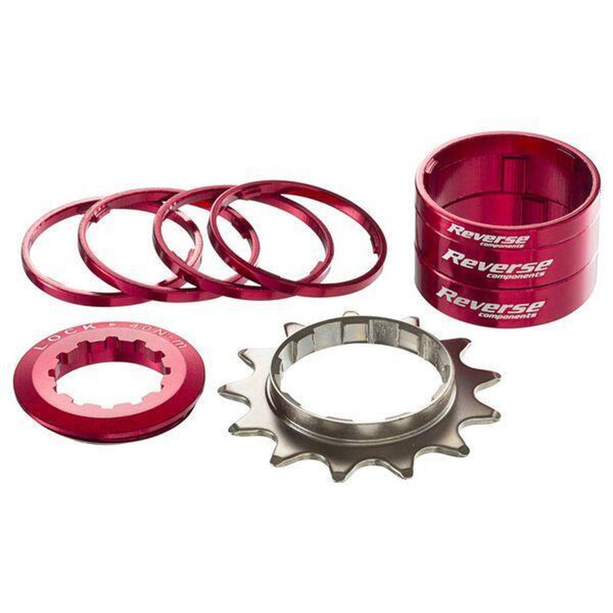 Reverse - Kit Single Speed Reverse Pignon 13 Dents Rouge - Pignon - Rouge - Taille Unique - Decathlon