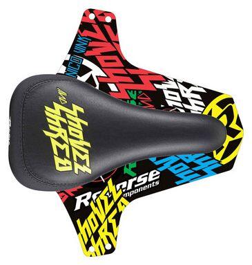 REVERSE Reverse Saddle and Mudguard Nico Vink Shred Black / Yellow
