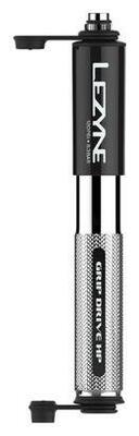 Lezyne grip drive hp s handpomp (max 120 psi / 8.3 bar) zwart / zilver