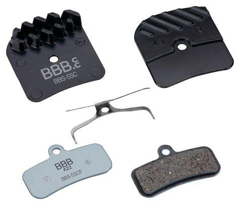 Ein Paar BBB DiscStop Coolfin Organic Bremsbeläge für Shimano Saint