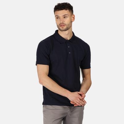 Professioneel heren klassiek 65/35 poloshirt met korte mouwen (marine)