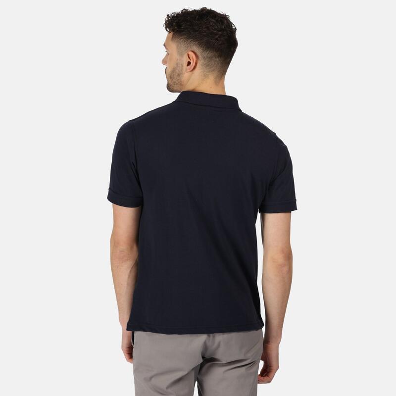 Professioneel Heren Klassiek 65/35 Poloshirt met korte mouwen (Marine)