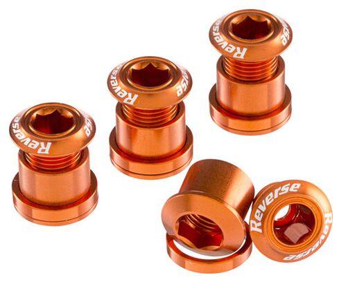 REVERSE Kit de 4 Vis Cheminées Reverse 7 mm Orange