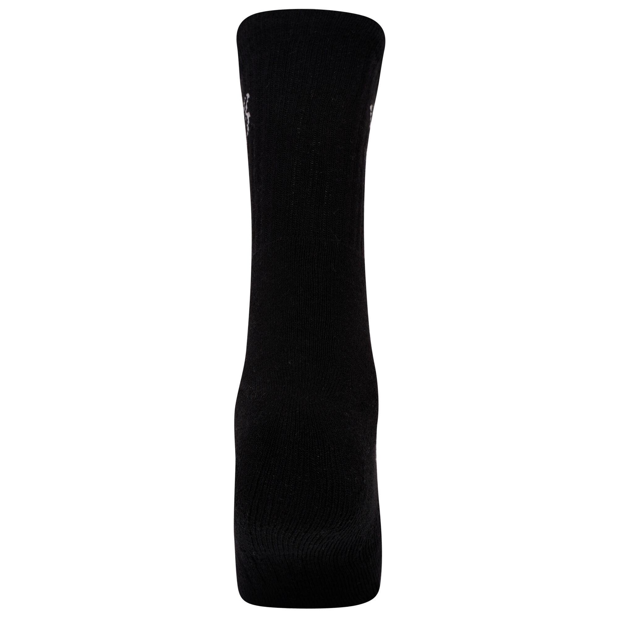 Unisex Adult Essentials Sports Ankle Socks (Pack of 3) (Black) 2/5
