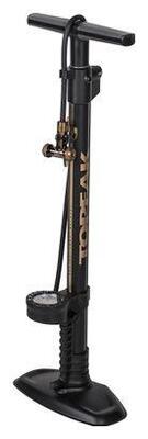 Topeak joe blow tubi 2stage floor pump (max 160 psi / 11 bar) black / gold
