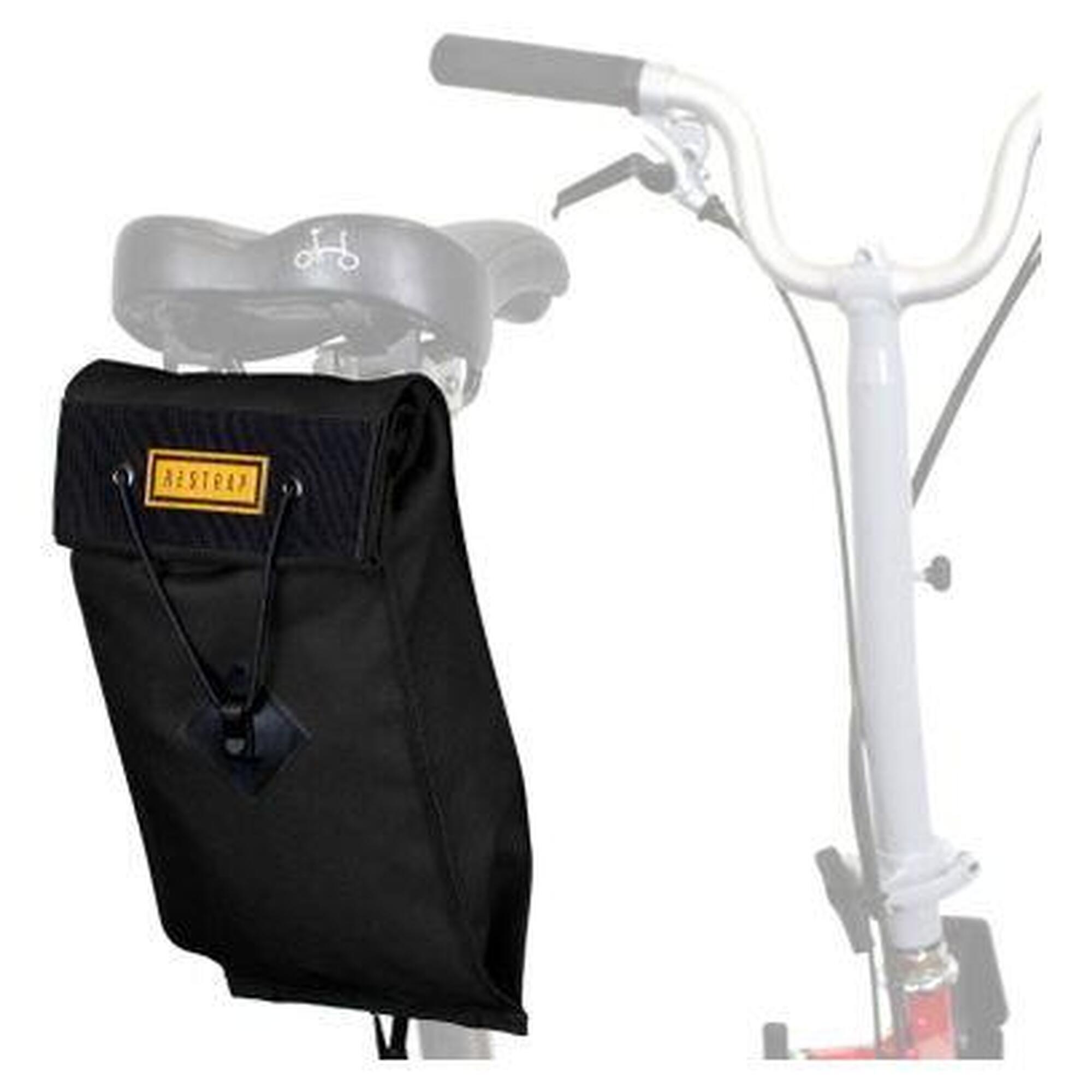 Restrap - Sacoche De Selle Pour Vélo Pliant Restrap City Saddle Bag Large Noir - Sacoche Selle Vélo - Noir - 3 L - Decathlon