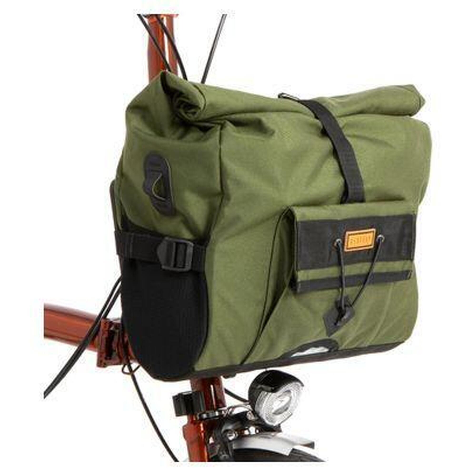 Restrap - Sacoche De Cadre Pour Vélo Pliant Restrap City Loader 20l Vert - Sacoche Vélo - Vert - 20l - Decathlon