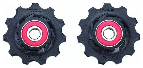BBB CYCLING BBB RollerBoys Ceramic Bearing Jockey Wheels 11S Black