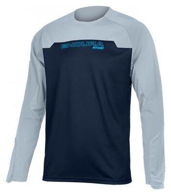 Endura mt500 burner long sleeve jersey inktblauw