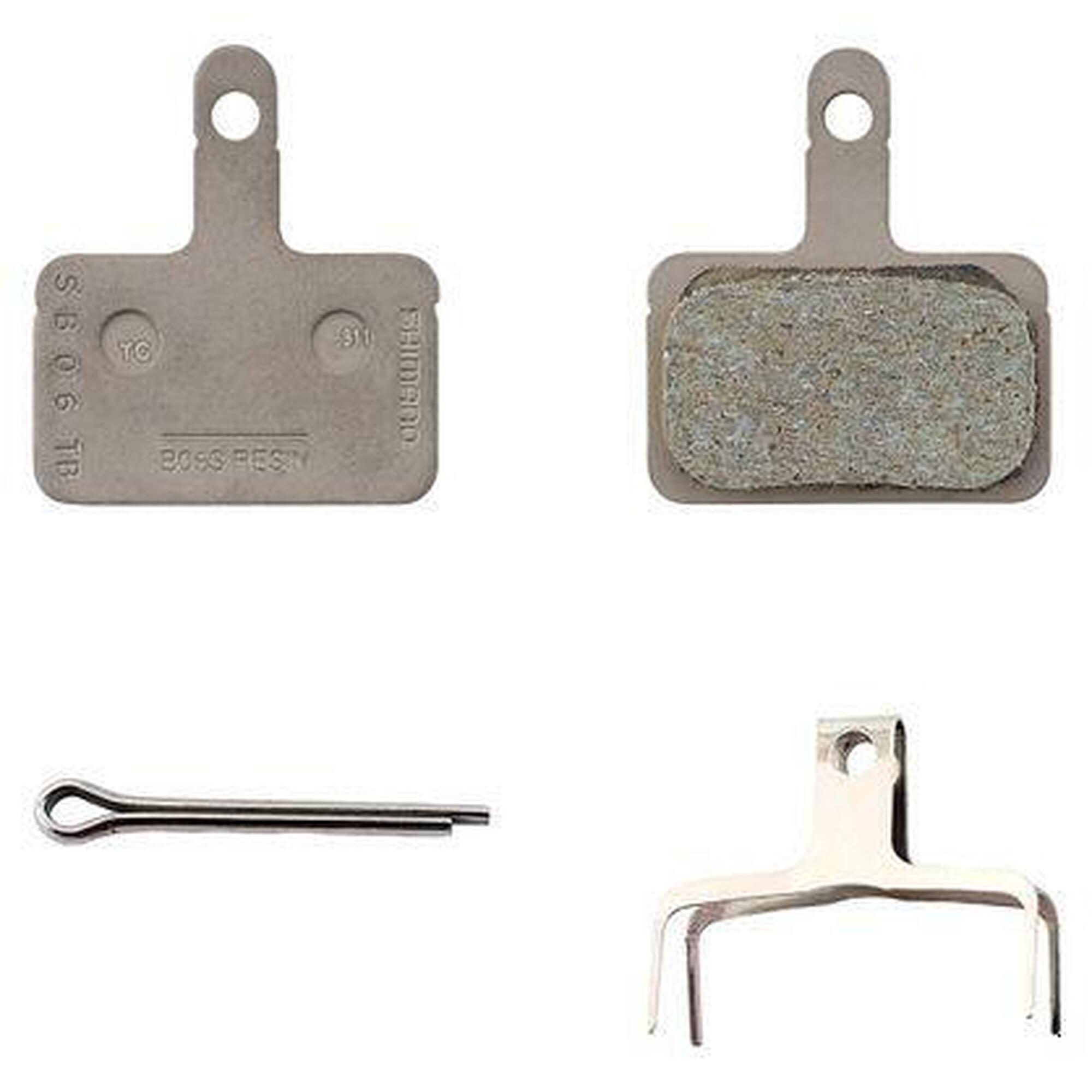 Żywiczne klocki hamulcowe i sprężyna z trzpieniem typu 3 Shimano B05S-RX (x25)
