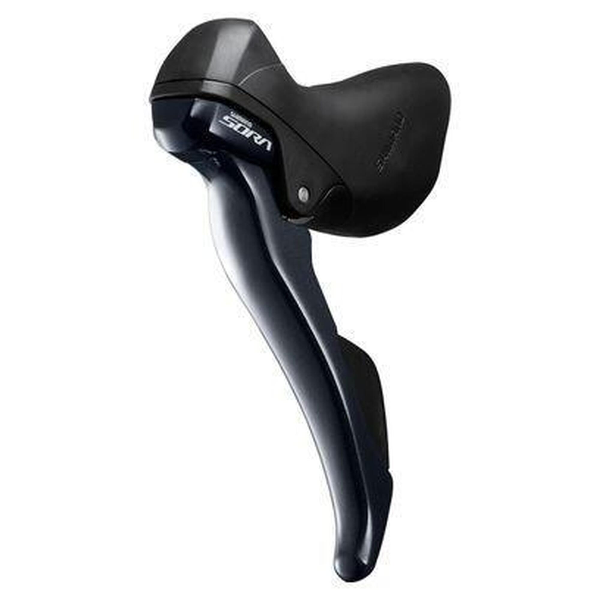 Shimano - Commande Gauche Shimano Sora 2x9v St-r3000 - Levier Frein - Noir - No Size - Decathlon