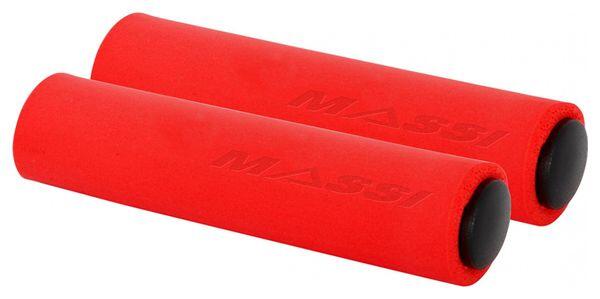 MASSI Coppia di Manopole in Silicone Massi Rosso Opaco