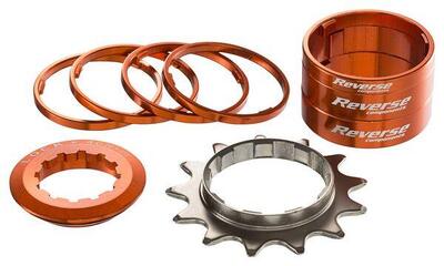 Reverse single speed kit pinion 13t orange