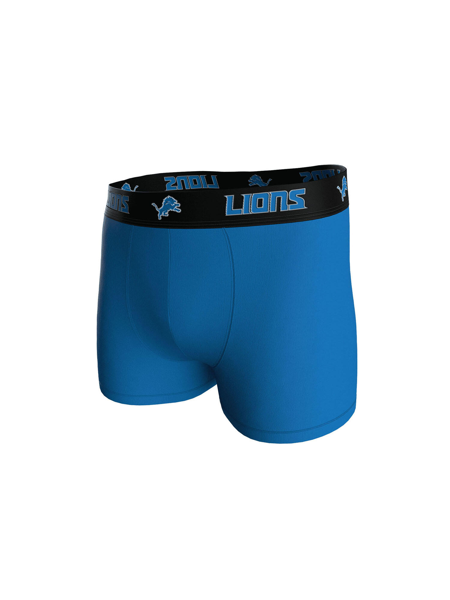 NFL Detroit Lions 3-Pack 95% Cotton Boxers | Blue/Grey/Black Size XXL Fanzone 5/7