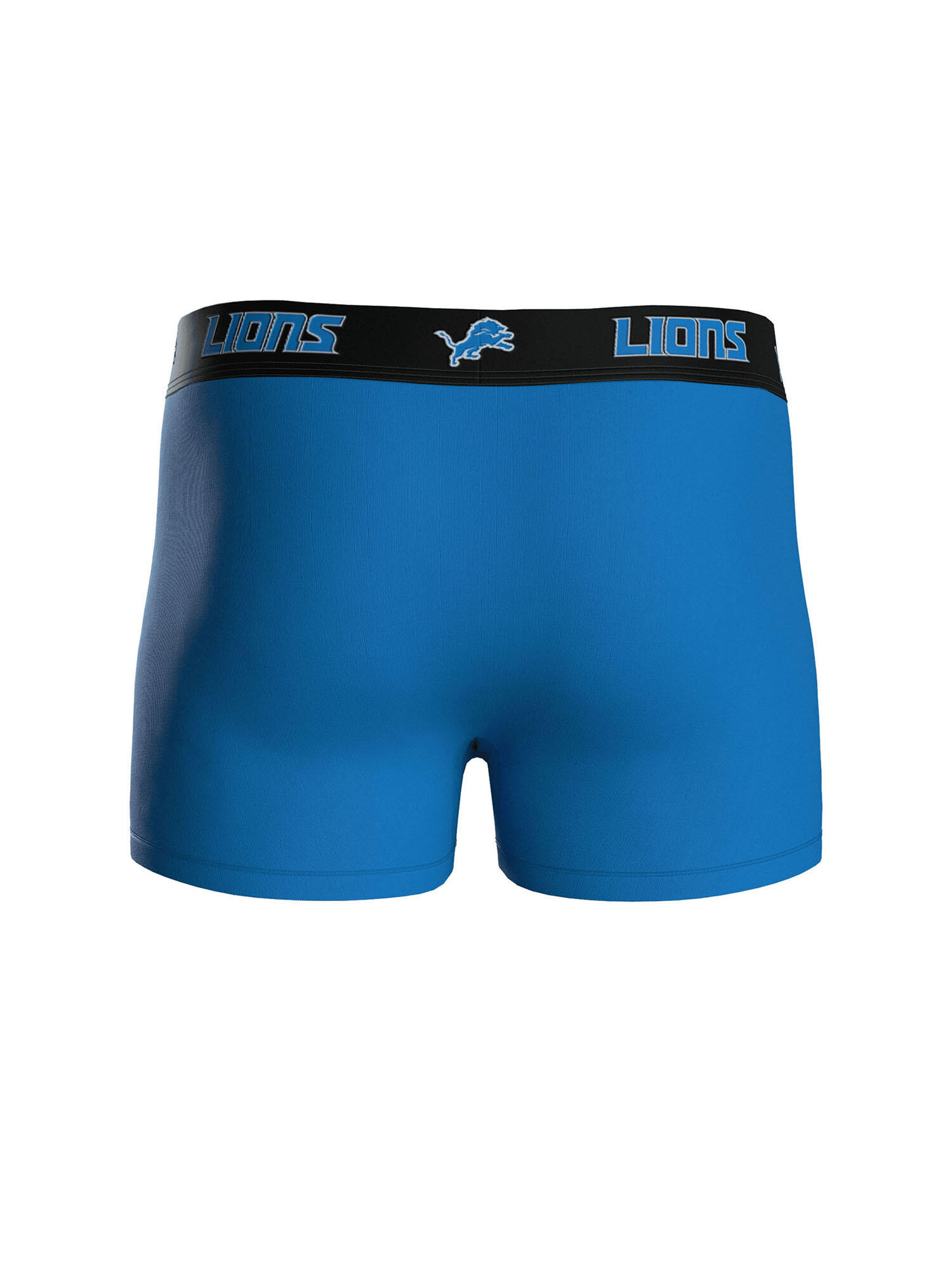 NFL Detroit Lions 3-Pack 95% Cotton Boxers | Blue/Grey/Black Size XXL Fanzone 4/7