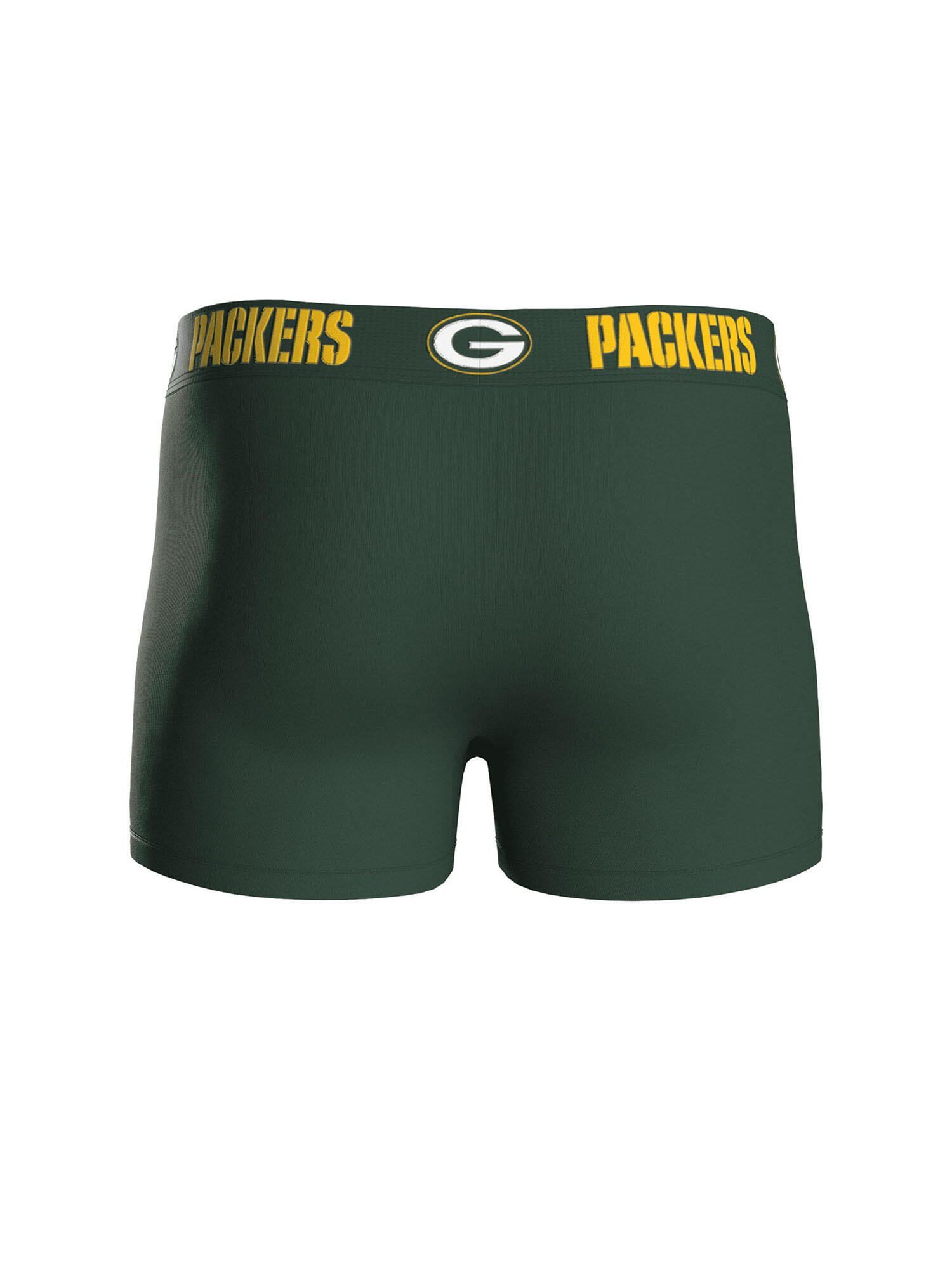 NFL Green Bay Packers 3-Pack 95% Cotton Boxers | Green/Grey/Yellow Size L 4/7