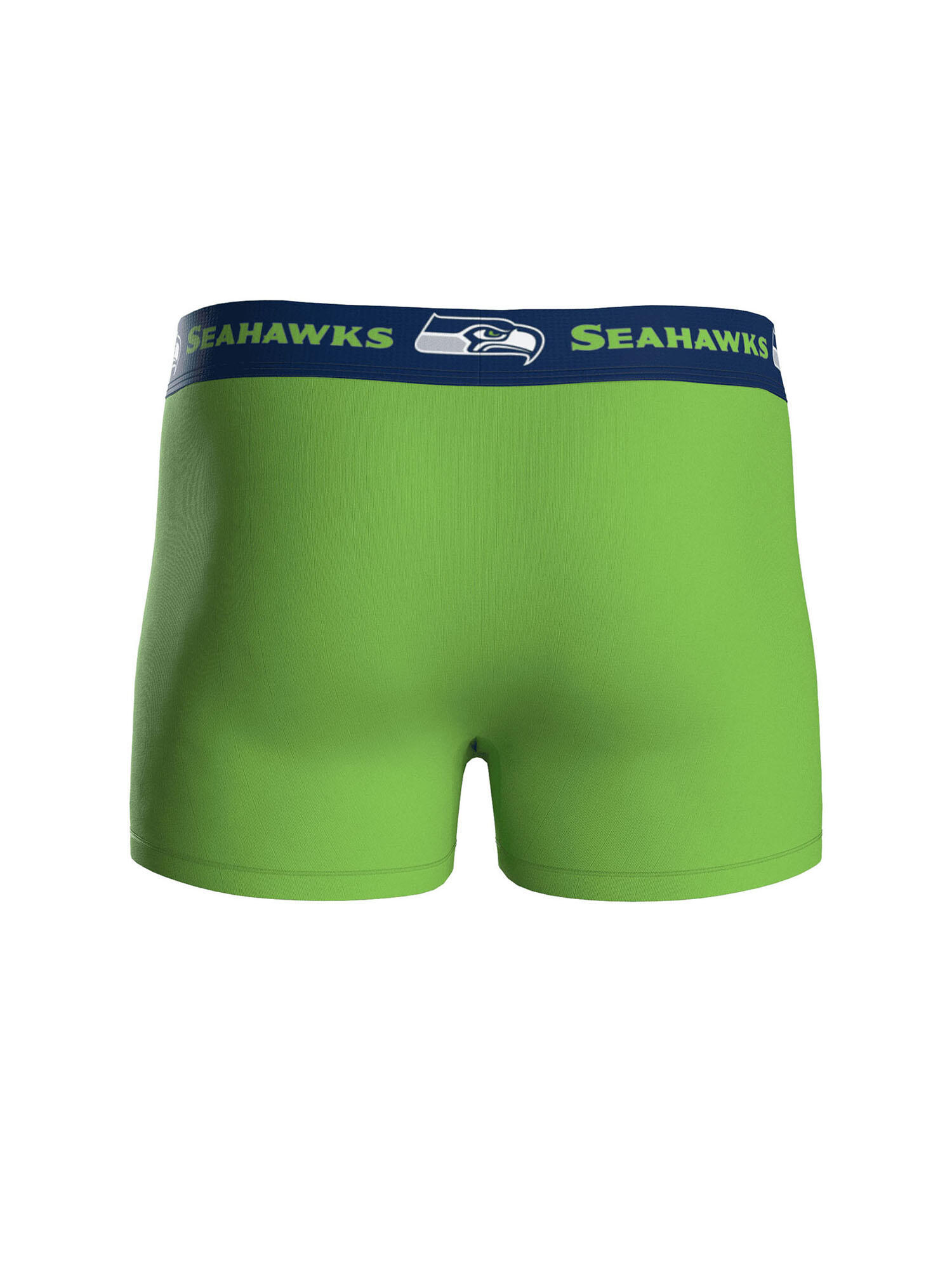 NFL Seattle Seahawks 3-Pack 95% Cotton Boxers |  Navy/Green/Grey Size M 4/7