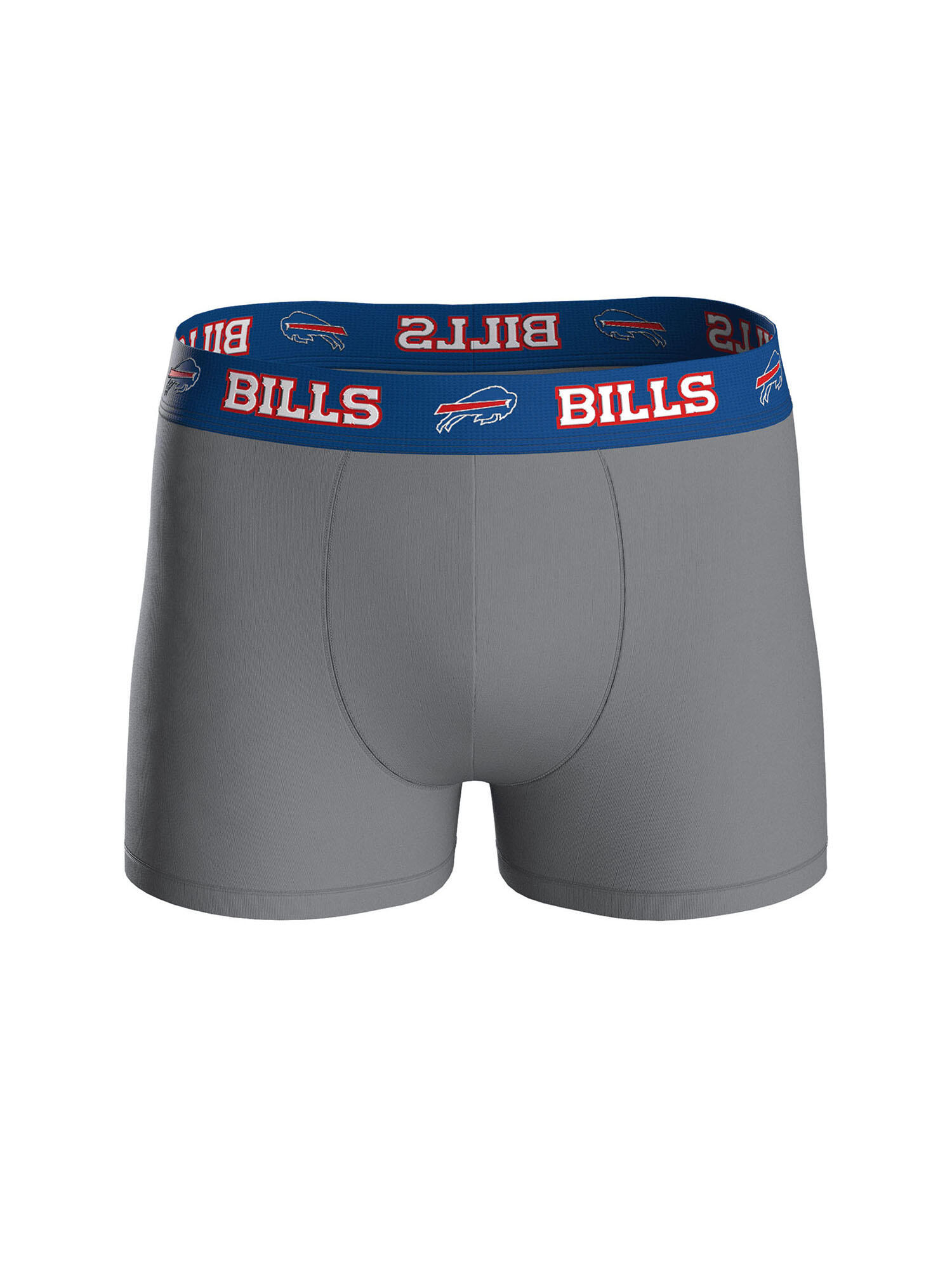 NFL Buffalo Bills 3-Pack 95% Cotton | Blue/Red/Grey Size M 6/7