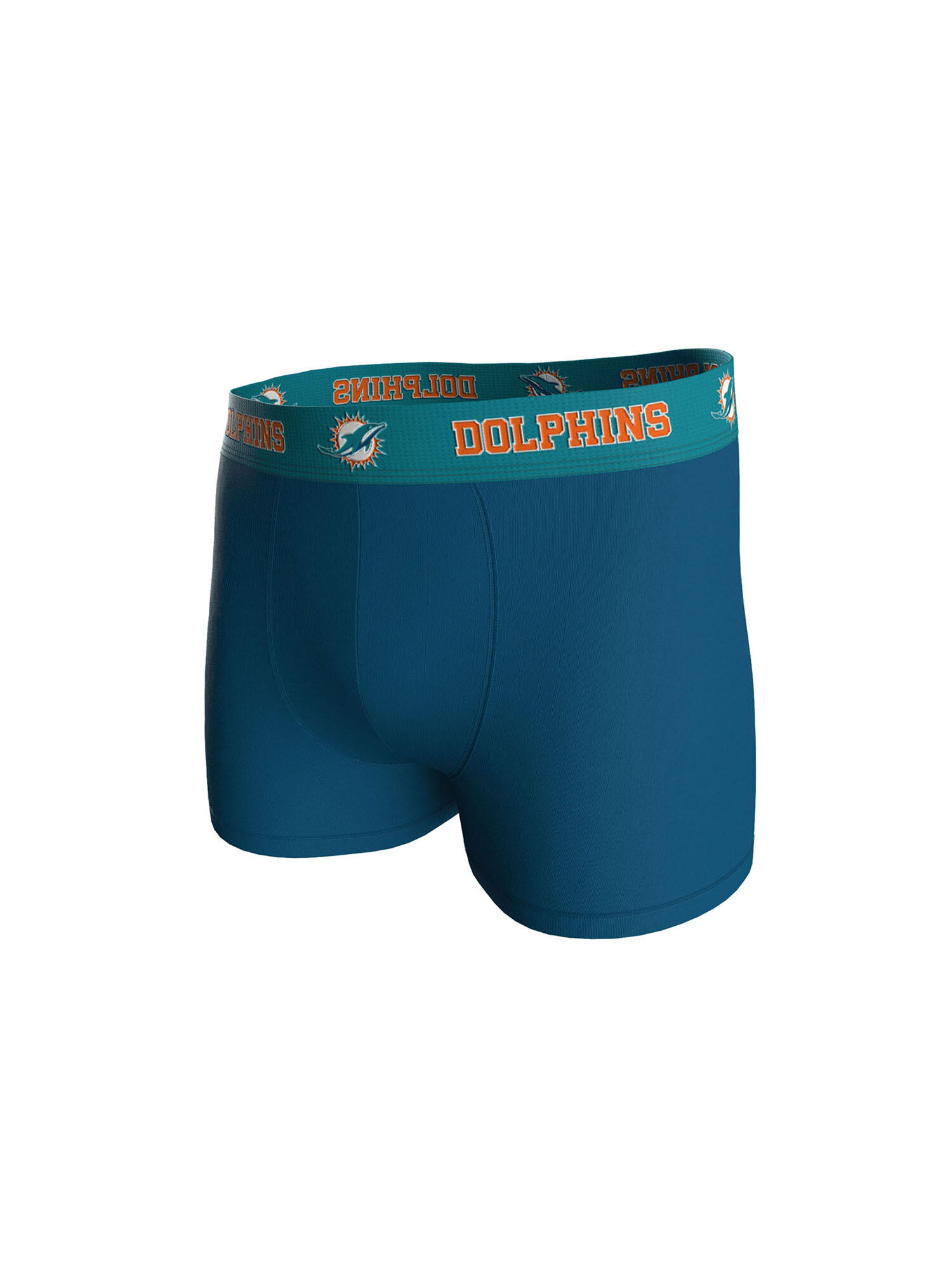 NFL Miami Dolphins 3-Pack 95% Cotton Boxers | Teal/Orange/Blue Size M 5/7