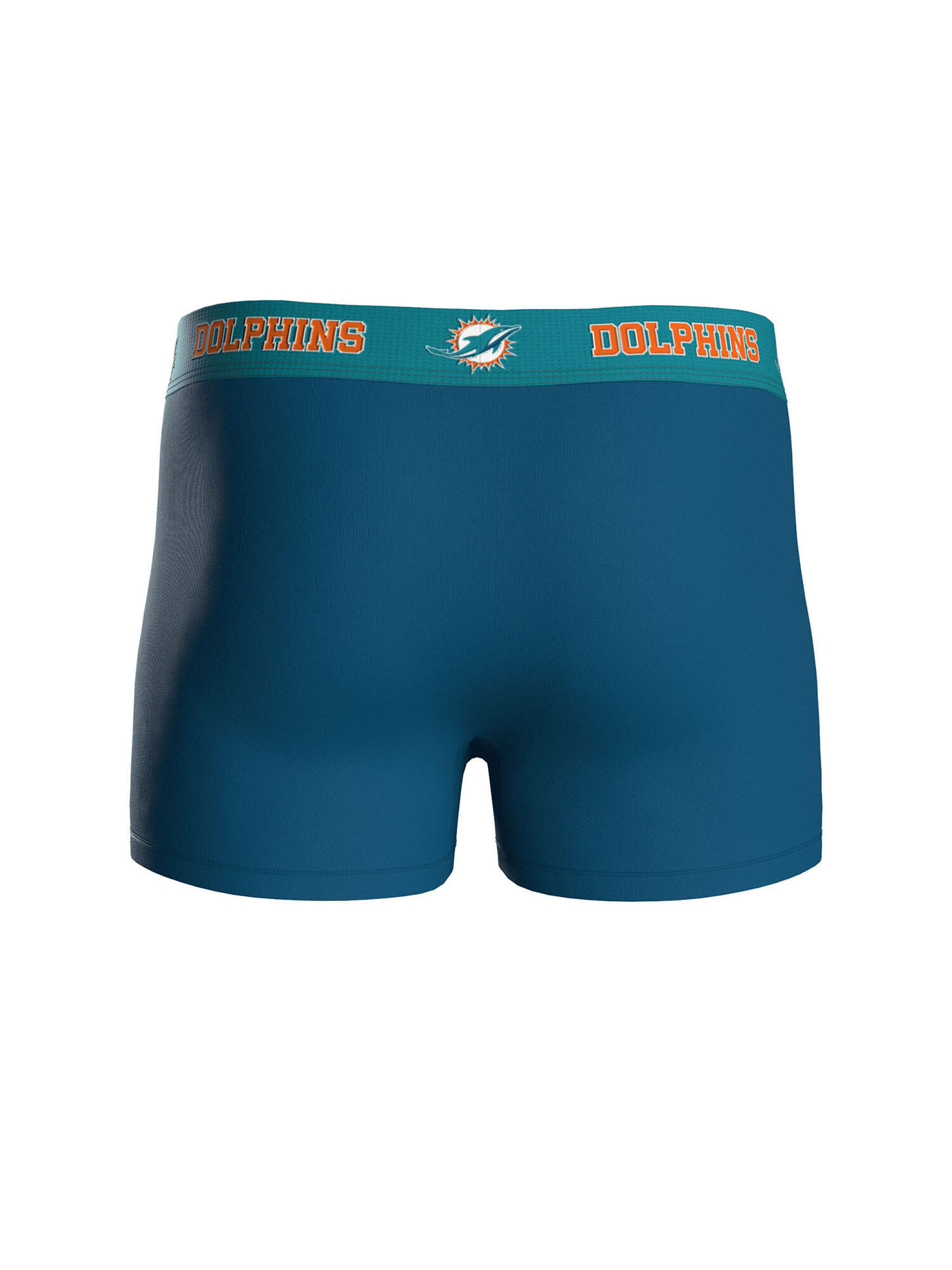NFL Miami Dolphins 3-Pack 95% Cotton Boxers | Teal/Orange/Blue Size M 4/7