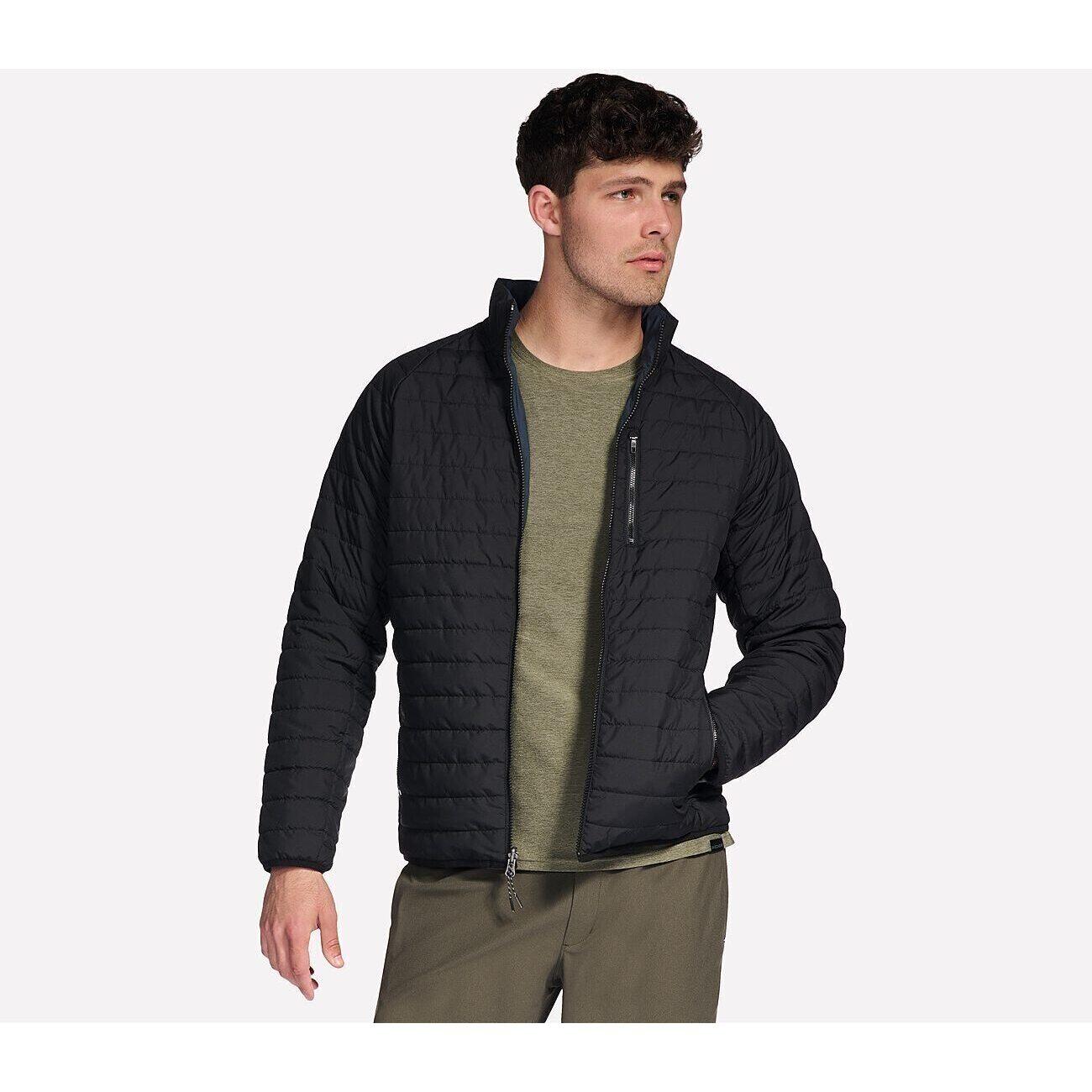 Veste Skechers GO SHIELD Cozy Fit Altitude Reversible, Noir, Hommes 3/5