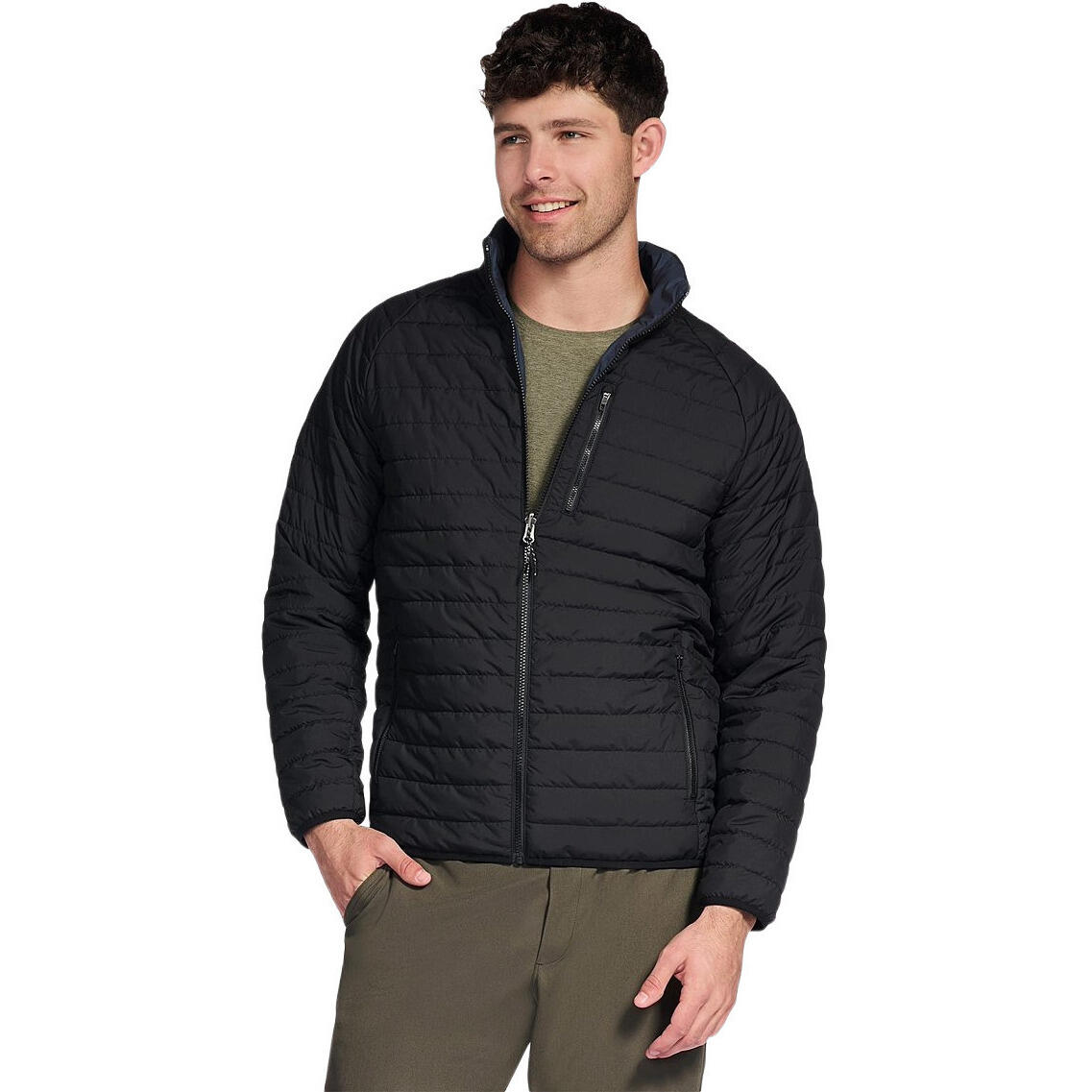 Veste Skechers GO SHIELD Cozy Fit Altitude Reversible, Noir, Hommes 1/5