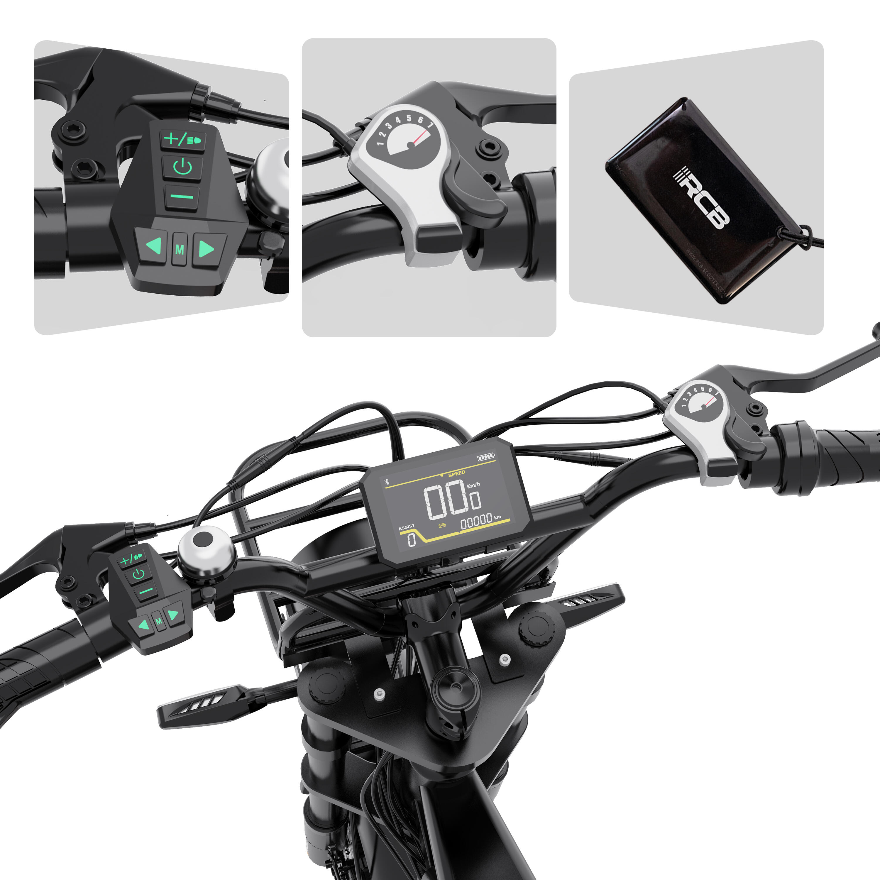 Bici Elettrica G19MINI NFC APP Batteria 13Ah 40-70km Autonomia 2/7