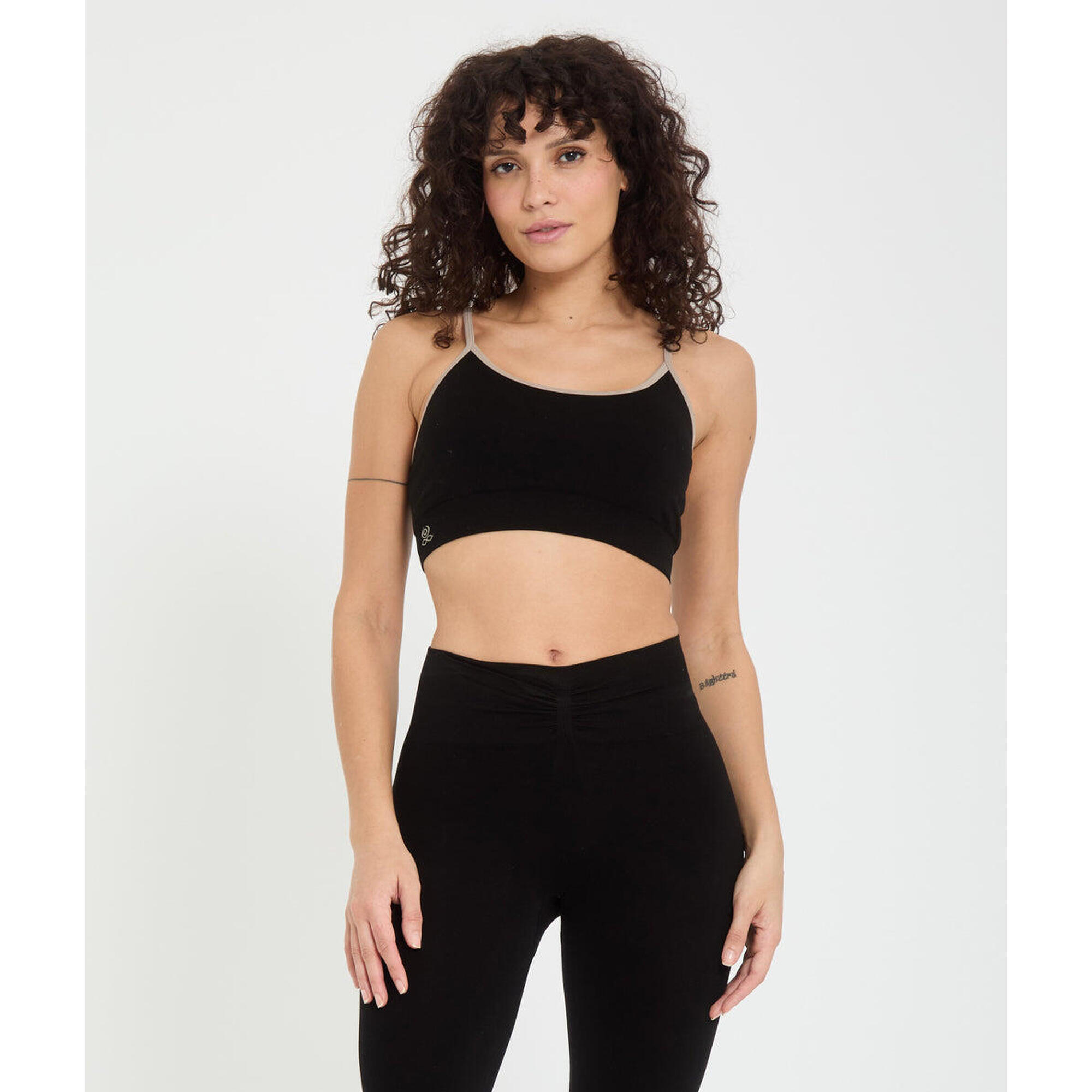 Yoga Searcher - Dharma - Brassière En Lyocell - Brassière - Noir - Decathlon